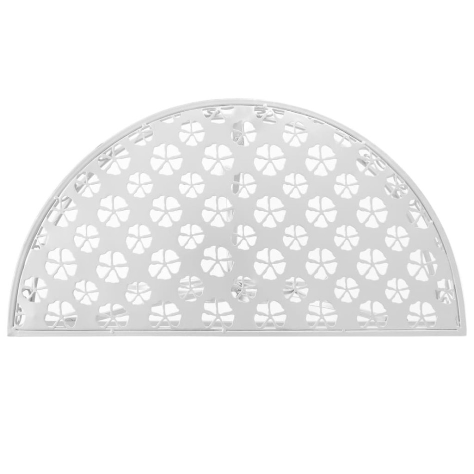 Mesa auxiliar vintage metal semicircular 72x36x74 cm