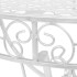 Mesa auxiliar vintage metal semicircular 72x36x74 cm