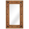 Espejo de madera maciza de acacia 50x80 cm