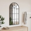 Espejo de pared arco de hierro negro 50x100 cm