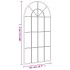 Espejo de pared arco de hierro negro 50x100