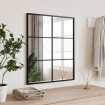 Espejo de pared rectangular de hierro negro 50x60 cm
