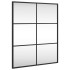 Espejo de pared rectangular de hierro negro 50x60
