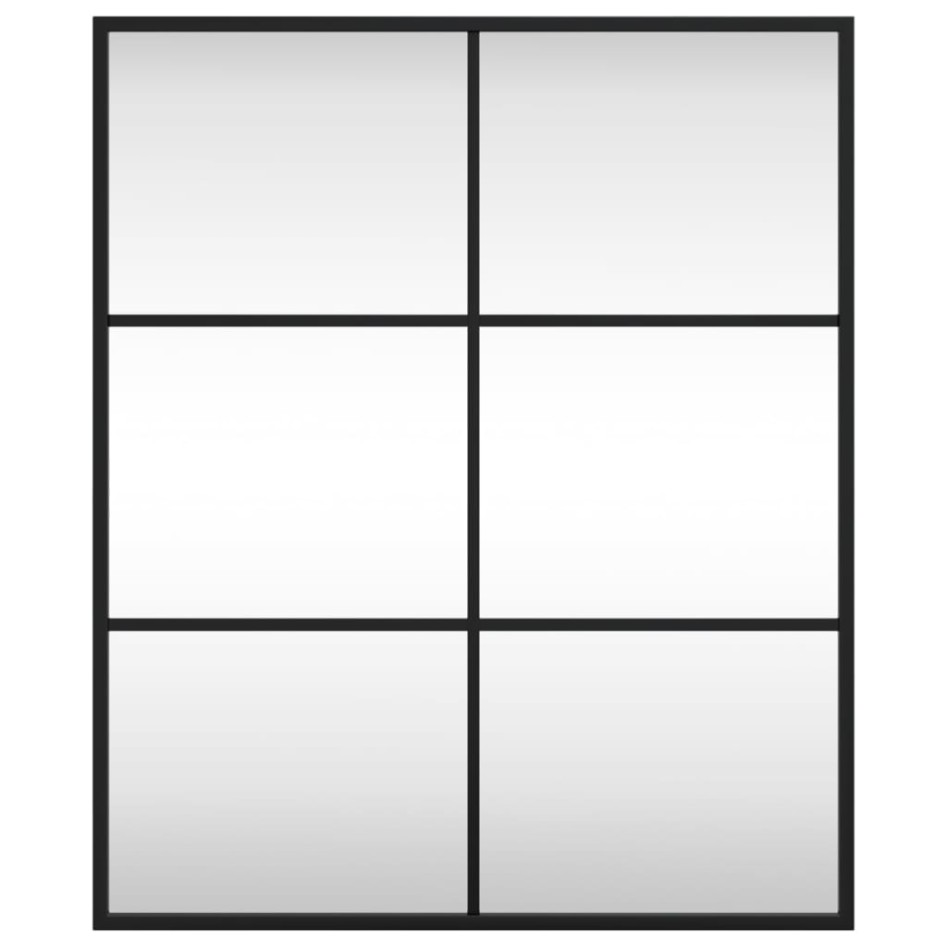 Espejo de pared rectangular de hierro negro 50x60