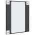 Espejo de pared rectangular de hierro negro 50x60