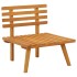 Silla de jardín con cojines madera maciza de