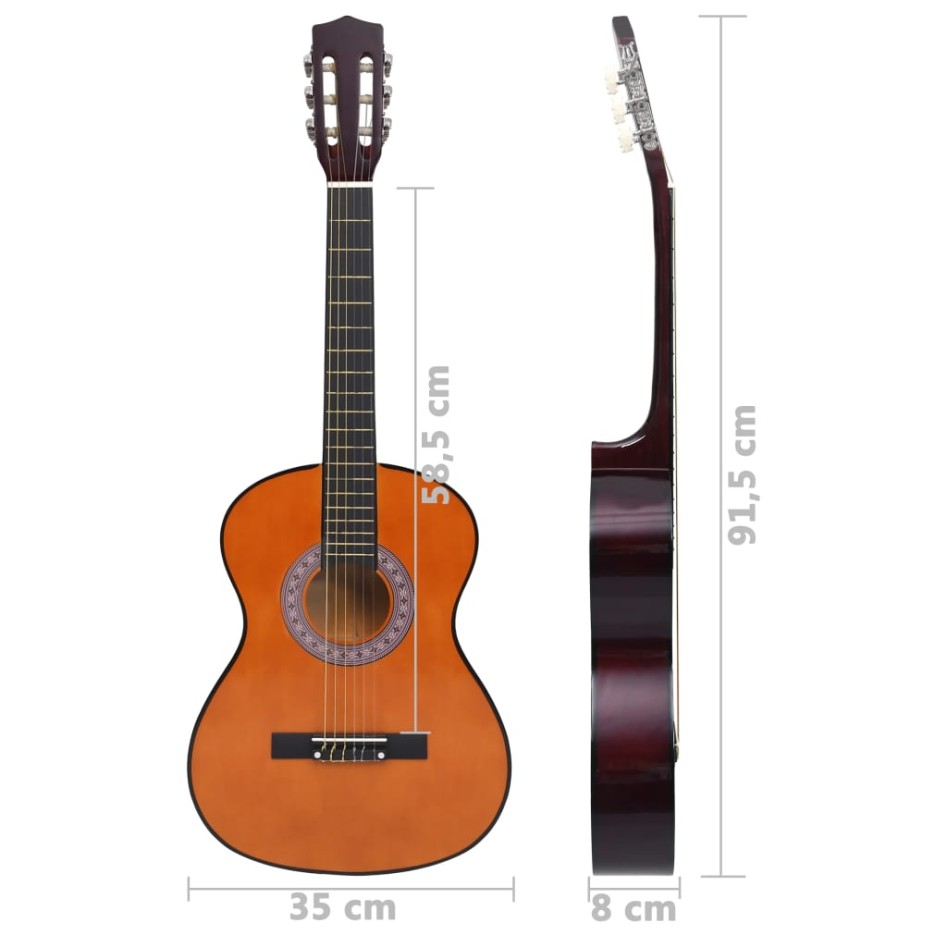 Set de guitarra clásica para principiantes 8 pzas 3/4