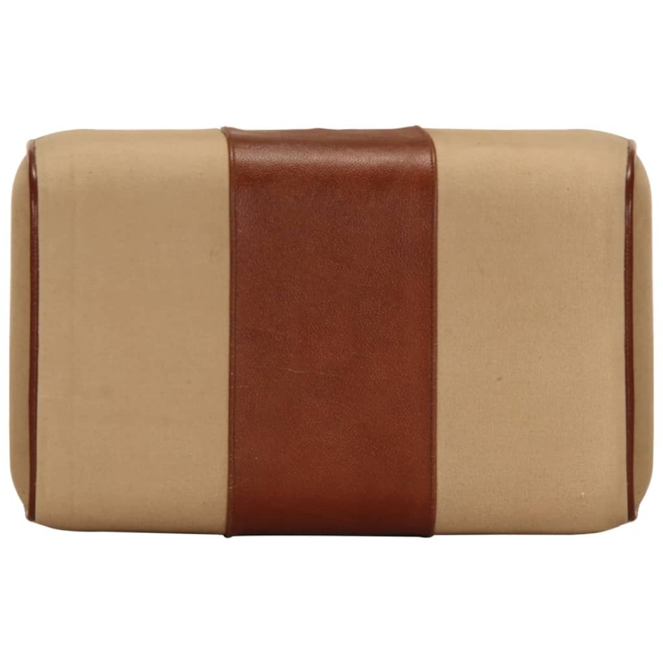 Banco potro gimnasio cuero auténtico madera mango marrón 38