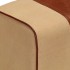 Banco potro gimnasio cuero auténtico madera mango marrón 38