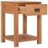 Mesita de noche de madera maciza de teca 35x35x50
