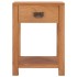 Mesita de noche de madera maciza de teca 35x35x50