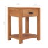 Mesita de noche de madera maciza de teca 35x35x50