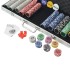 Juego de Póker con 500 fichas láser maletín de