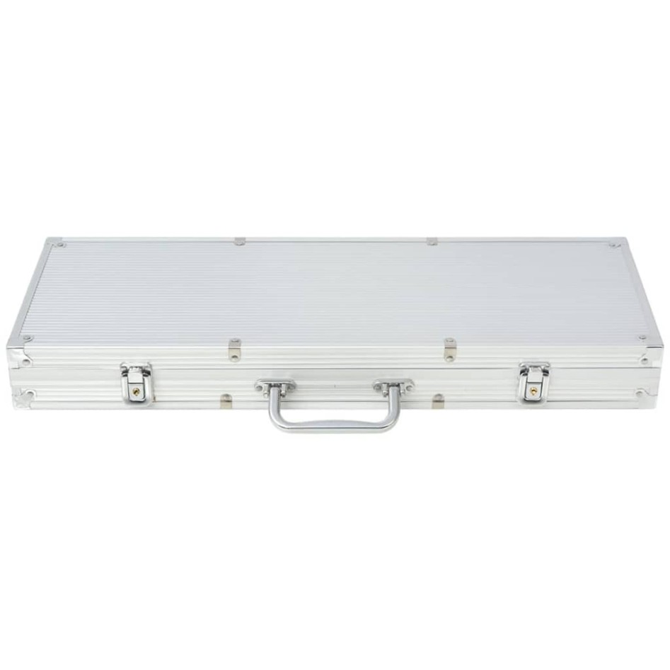 Juego de Póker con 500 fichas láser maletín de