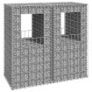 Cestas postes de gaviones 2 unidades hierro 50x50x100 cm