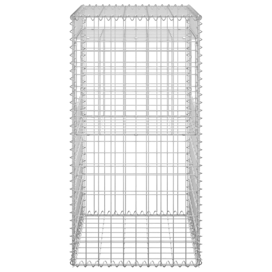 Cestas postes de gaviones 2 unidades hierro 50x50x100