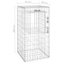 Cestas postes de gaviones 2 unidades hierro 50x50x100