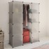 vidaXl Armario modular con 9 compartimentos blanco 109x36,5x143