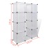 vidaXl Armario modular con 9 compartimentos blanco 109x36,5x143