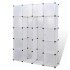 Armario modular con 14 compartimentos blanco 37x146x180,5