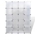 Armario modular con 14 compartimentos blanco 37x146x180,5
