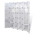 Armario modular con 14 compartimentos blanco 37x146x180,5