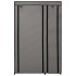 Armarios plegables 2 unidades de tela gris 110x45x175