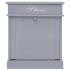Mueble zapatero de madera de Paulownia gris 50x28x58