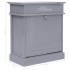 Mueble zapatero de madera de Paulownia gris 50x28x58