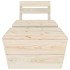 Juego de muebles de jardín 2 piezas madera de abeto