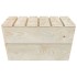 Juego de muebles de jardín 2 piezas madera de abeto