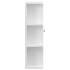 Armario de baño con espejo blanco 66x17x63 cm