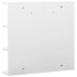 Armario de baño con espejo blanco 66x17x63 cm