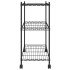 Estantería de 3 niveles con ruedas negro 60x35x81 cm 150