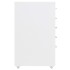 Armario archivador móvil metal blanco 28x41x69