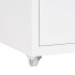 Armario archivador móvil metal blanco 28x41x69