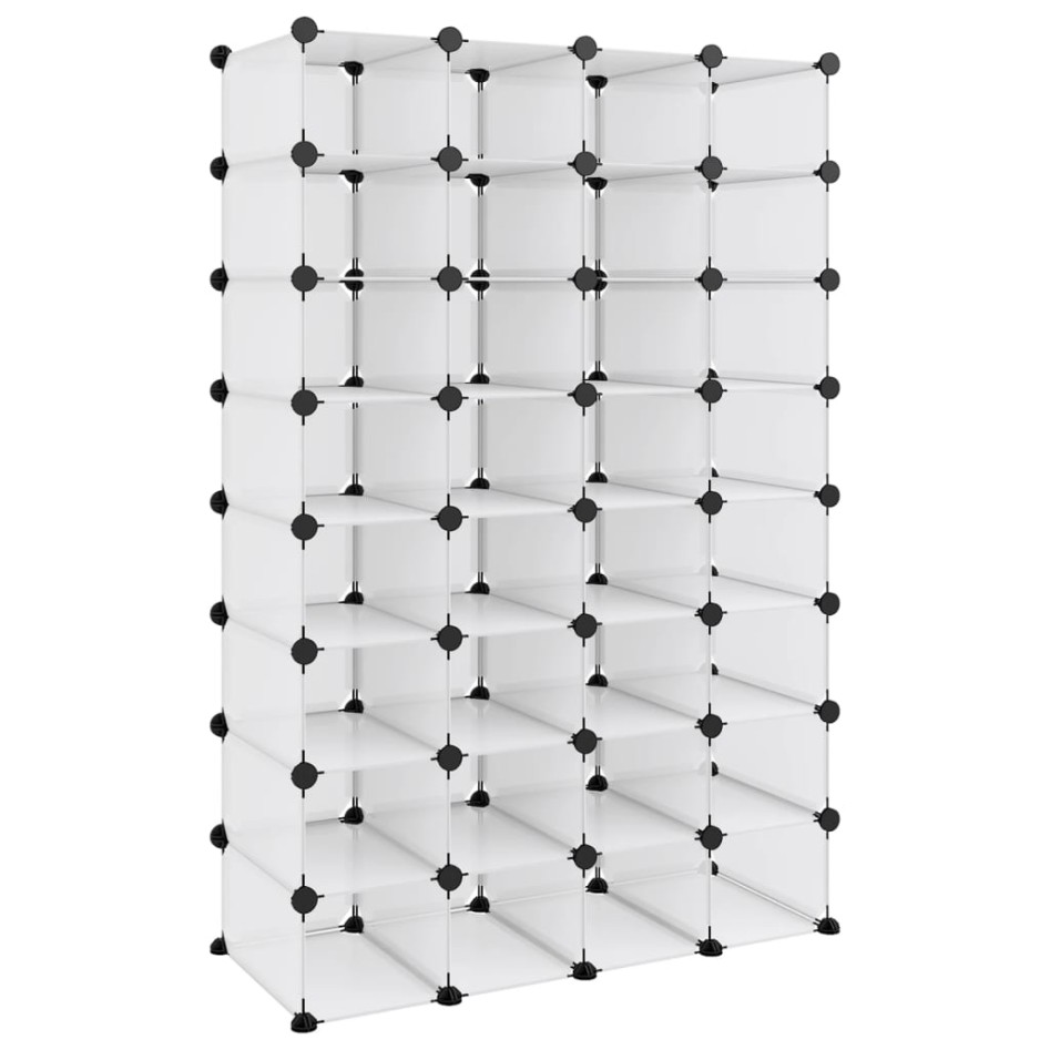 Zapatero PP transparente 93x36,5x140