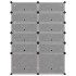 Zapatero PP negro 94x37x125