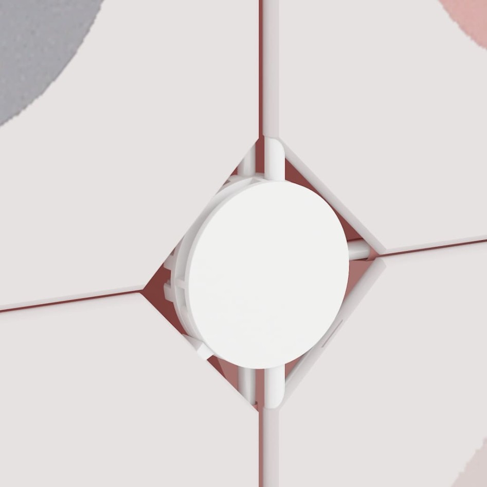 Estantería infantil de cubos con 6 compartimentos rosa