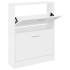 Mueble zapatero madera contrachapada blanco 59x17x81