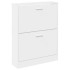 Mueble zapatero madera contrachapada blanco 59x17x81