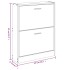 Mueble zapatero madera contrachapada blanco 59x17x81