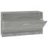 Banco zapatero madera contrachapada gris Sonoma 80x24x45