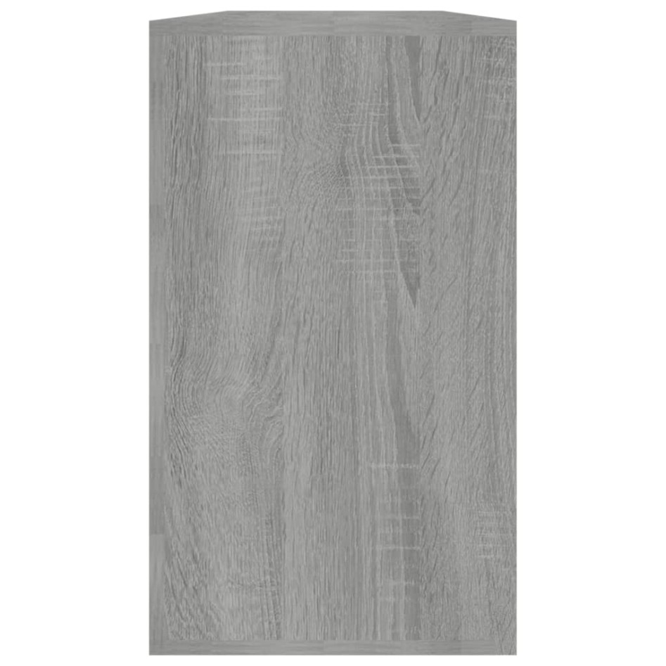 Banco zapatero madera contrachapada gris Sonoma 80x24x45