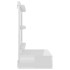 Mueble con espejo y luces LED blanco brillante 60x31,5x62