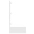 Mueble con espejo y luces LED blanco brillante 90x31,5x62