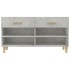 Mueble zapatero madera contrachapada gris hormigón 102x35x55