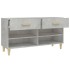 Mueble zapatero madera contrachapada gris hormigón 102x35x55