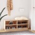 Armario zapatero de madera maciza de pino 110x34x45