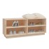 Armario zapatero de madera maciza de pino 110x34x45